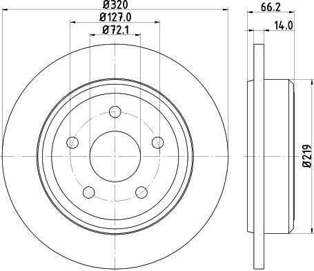 HELLA 8DD 355 115-501 - Brake Disc autospares.lv