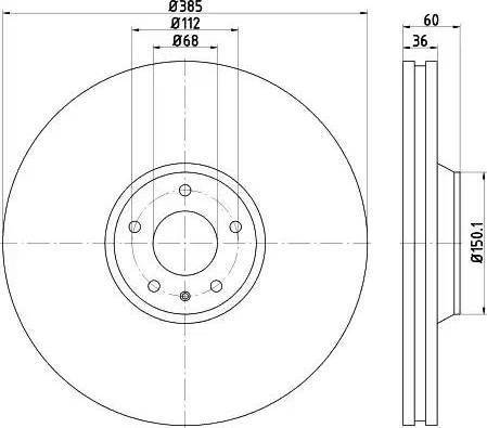 HELLA 8DD 355 115-891 - Brake Disc autospares.lv