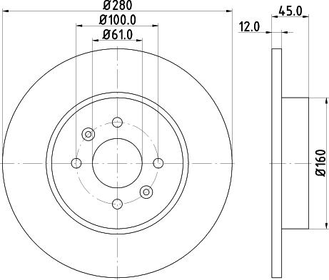 HELLA 8DD 355 115-811 - Brake Disc autospares.lv