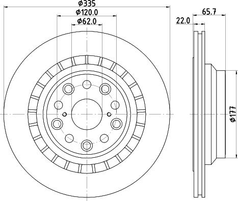 HELLA 8DD 355 116-941 - Brake Disc autospares.lv