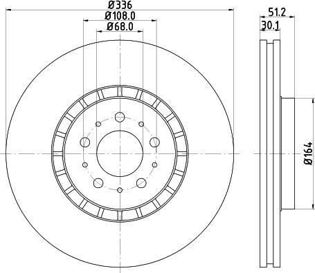 HELLA 8DD 355 110-592 - Brake Disc autospares.lv