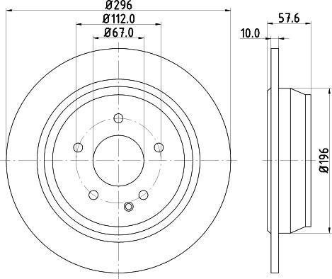 HELLA 8DD 355 124-141 - Brake Disc autospares.lv