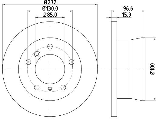 HELLA 8DD 355 111-891 - Brake Disc autospares.lv