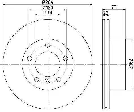 HELLA 8DD 355 111-221 - Brake Disc autospares.lv