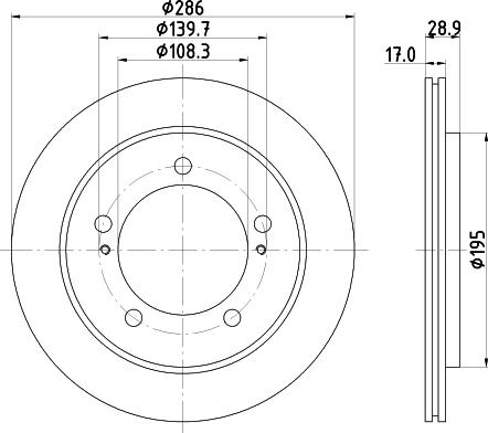 HELLA 8DD 355 111-791 - Brake Disc autospares.lv