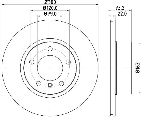 HELLA 8DD 355 118-041 - Brake Disc autospares.lv