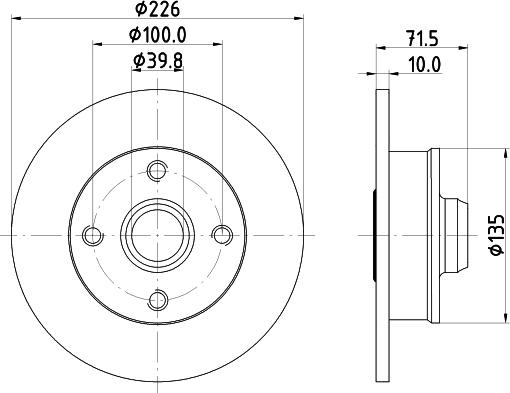 HELLA 8DD 355 113-462 - Brake Disc autospares.lv