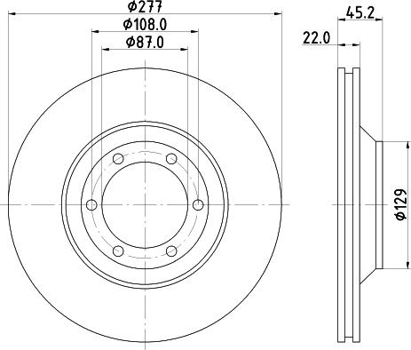 HELLA 8DD 355 113-041 - Brake Disc autospares.lv