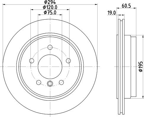 HELLA 8DD 355 112-272 - Brake Disc autospares.lv