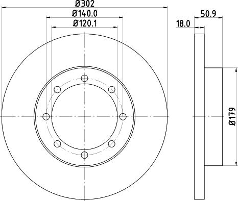 HELLA 8DD 355 117-281 - Brake Disc autospares.lv