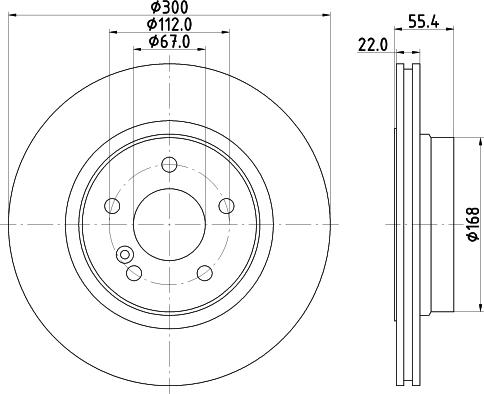 HELLA 8DD 355 117-771 - Brake Disc autospares.lv