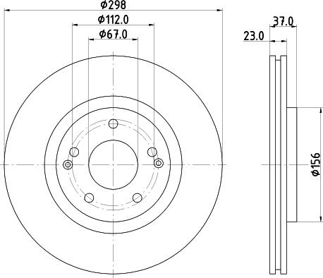 HELLA 8DD 355 134-171 - Brake Disc autospares.lv