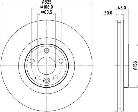 HELLA 8DD 355 135-261 - Brake Disc autospares.lv