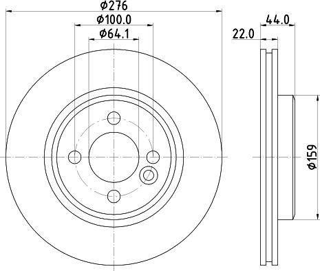 HELLA 8DD 355 131-981 - Brake Disc autospares.lv