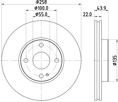 HELLA 8DD 355 131-821 - Brake Disc autospares.lv