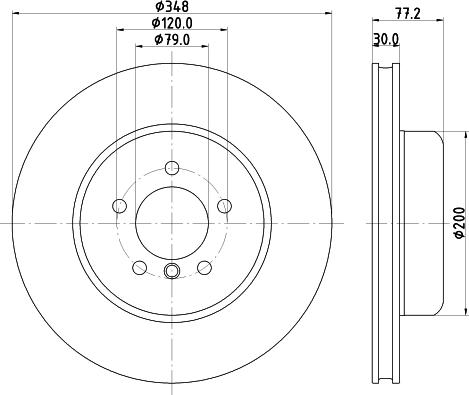 HELLA 8DD 355 133-511 - Brake Disc autospares.lv