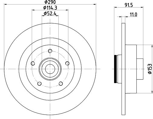 HELLA 8DD 355 133-241 - Brake Disc autospares.lv