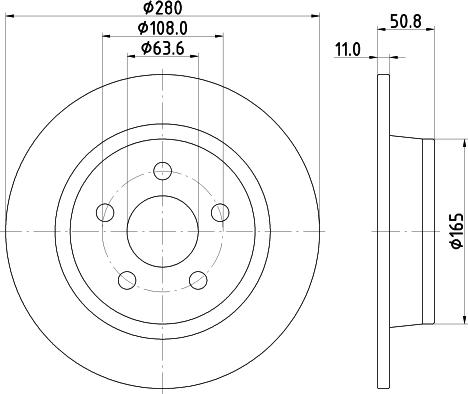 HELLA 8DD 355 133-741 - Brake Disc autospares.lv