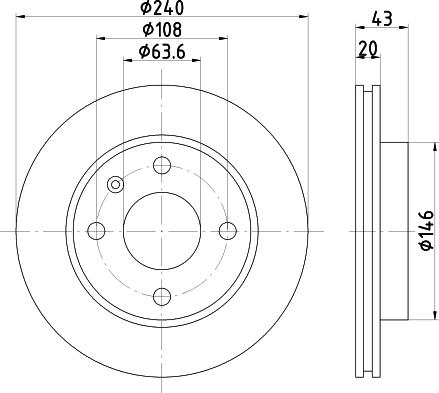 HELLA 8DD 355 129-961 - Brake Disc autospares.lv