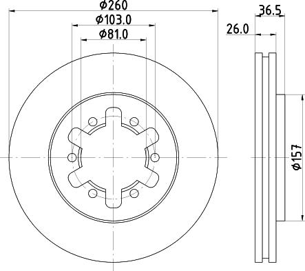 HELLA 8DD 355 129-911 - Brake Disc autospares.lv