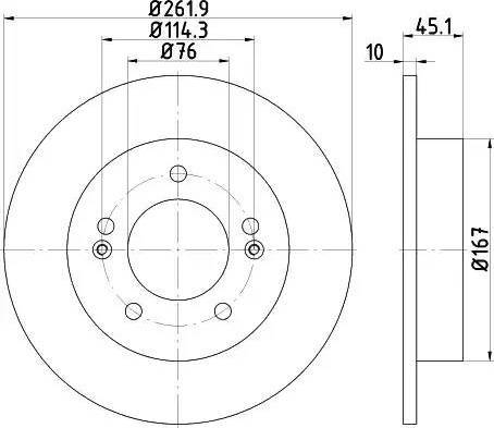 HELLA 8DD 355 118-301 - Brake Disc autospares.lv