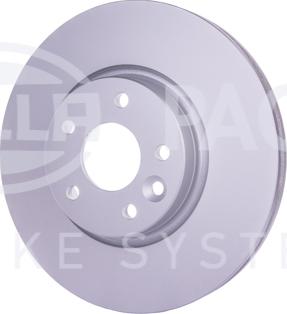 HELLA 8DD 355 129-161 - Brake Disc autospares.lv