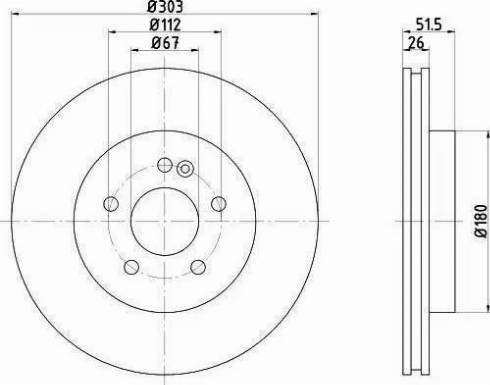 HELLA 8DD 355 121-041 - Brake Disc autospares.lv