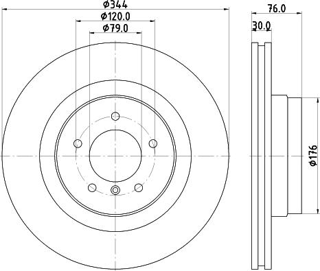 HELLA 8DD 355 124-471 - Brake Disc autospares.lv