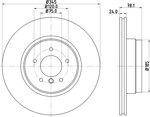 HELLA 8DD 355 124-331 - Brake Disc autospares.lv