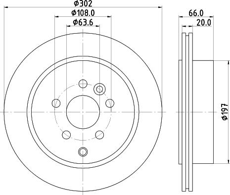 HELLA 8DD 355 124-261 - Brake Disc autospares.lv