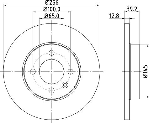 HELLA 8DD 355 124-271 - Brake Disc autospares.lv