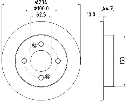 HELLA 8DD 355 126-491 - Brake Disc autospares.lv