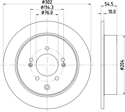 HELLA 8DD 355 126-671 - Brake Disc autospares.lv