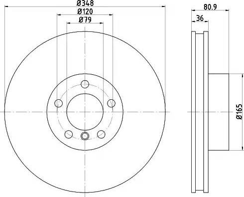 HELLA 8DD 355 120-641 - Brake Disc autospares.lv