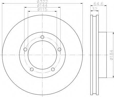 HELLA 8DD 355 120-021 - Brake Disc autospares.lv