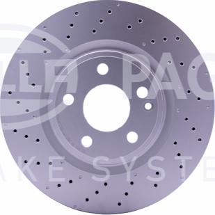 HELLA 8DD 355 120-351 - Brake Disc autospares.lv