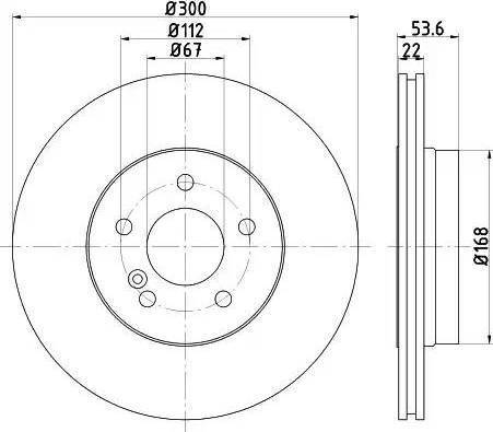 HELLA 8DD 355 121-951 - Brake Disc autospares.lv