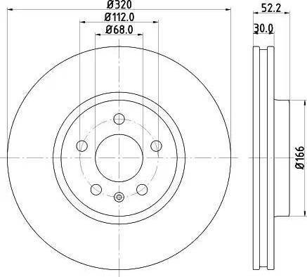 HELLA 8DD 355 121-401 - Brake Disc autospares.lv