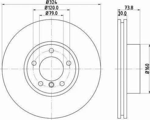 HELLA 8DD 355 121-031 - Brake Disc autospares.lv