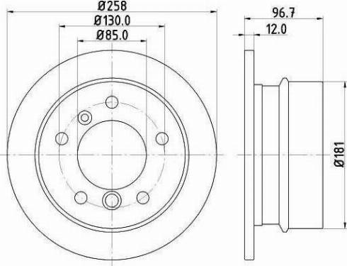 HELLA 8DD 355 111-881 - Brake Disc autospares.lv