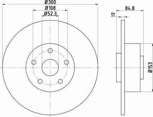 HELLA 8DD 355 113-871 - Brake Disc autospares.lv