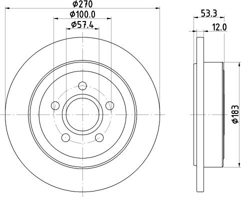 HELLA 8DD 355 122-941 - Brake Disc autospares.lv