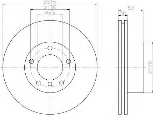 HELLA 8DD 355 122-492 - Brake Disc autospares.lv