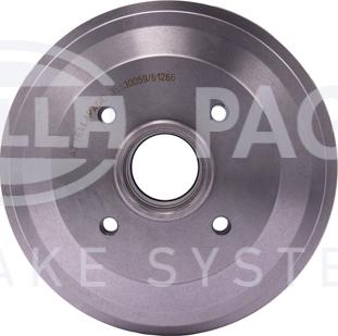 HELLA 8DT 355 300-591 - Brake Drum autospares.lv