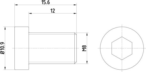 HELLA 8DZ 355 209-091 - Bolt, brake disc autospares.lv