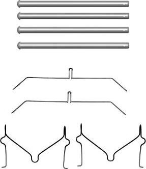 HELLA 8DZ 355 204-551 - Accessory Kit for disc brake Pads autospares.lv