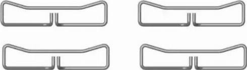 HELLA 8DZ 355 204-531 - Accessory Kit for disc brake Pads autospares.lv