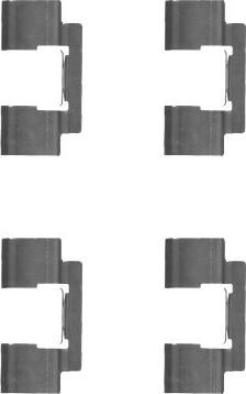 HELLA 8DZ 355 204-611 - Accessory Kit for disc brake Pads autospares.lv