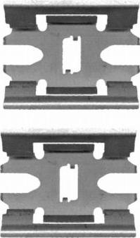 HELLA 8DZ 355 204-071 - Accessory Kit for disc brake Pads autospares.lv