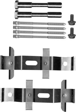 HELLA 8DZ 355 205-511 - Accessory Kit for disc brake Pads autospares.lv